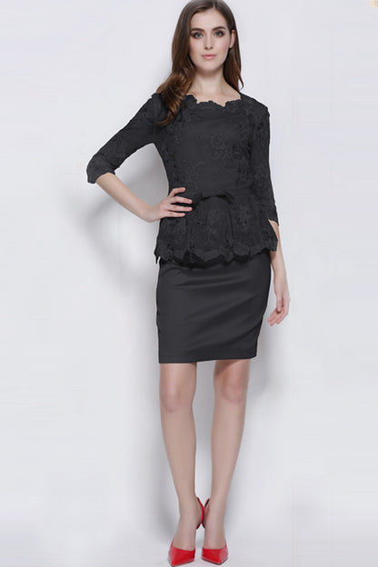 WOMEN'S ELEGANT COCKTAIL WEAR TO WORK SHORT DRESS