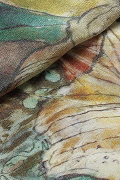 Side Slit Shift Multi Printing Dress