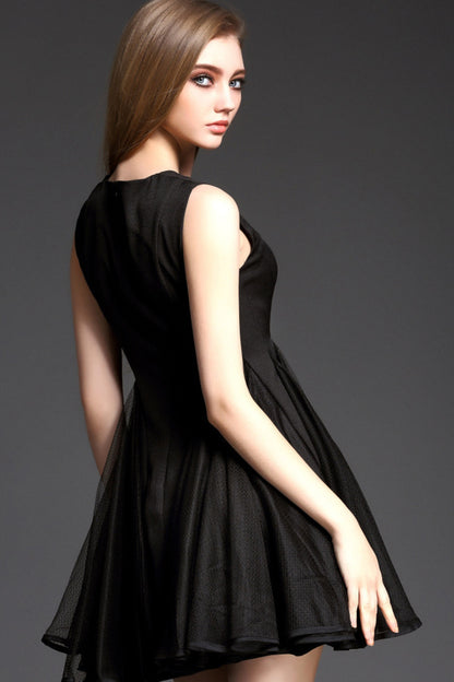 Multi Tiered Wide Bottom Little Back Cocktail Dress