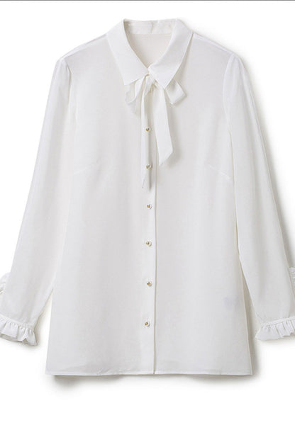 Button Down Shirts With Fishtail Skirt - NJOYDRESS - 4