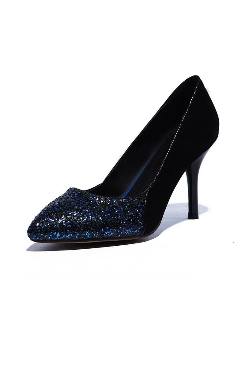[30% OFF TILL 8 APR] Bling Pointed Toe High Heeled Pumps