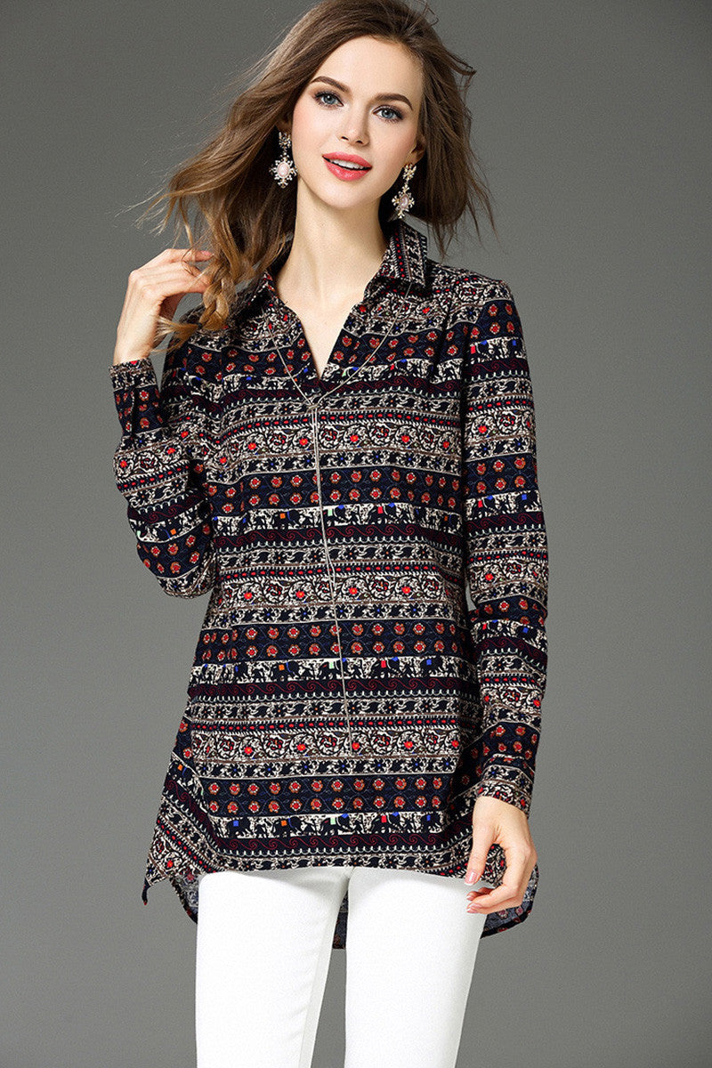 Tribal Style Long Shirts - NJOYDRESS - 1