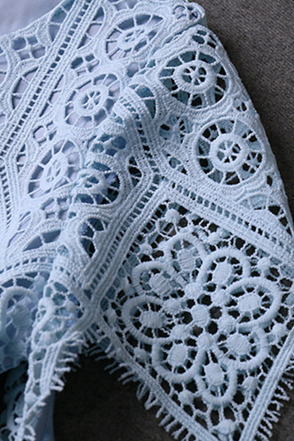 [30% OFF TILL 7 APR] Vintage Lace Embroidery Round Neck Casual Dress