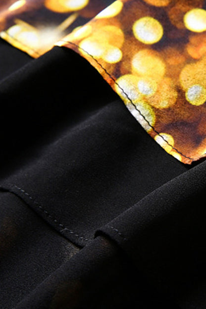 Hi-Low Bubble Print Bottom Sleeveless Dress