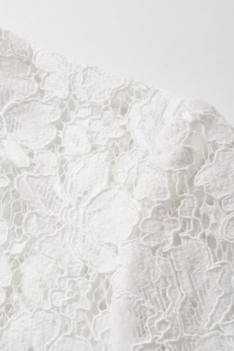 Eyelash Lace Top With A Skirt Dress