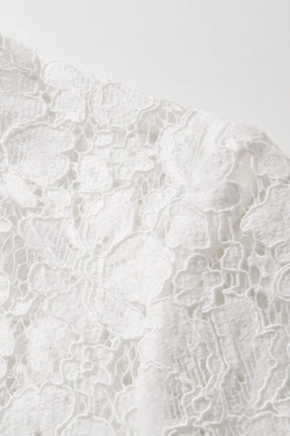 Eyelash Lace Top With A Skirt Dress