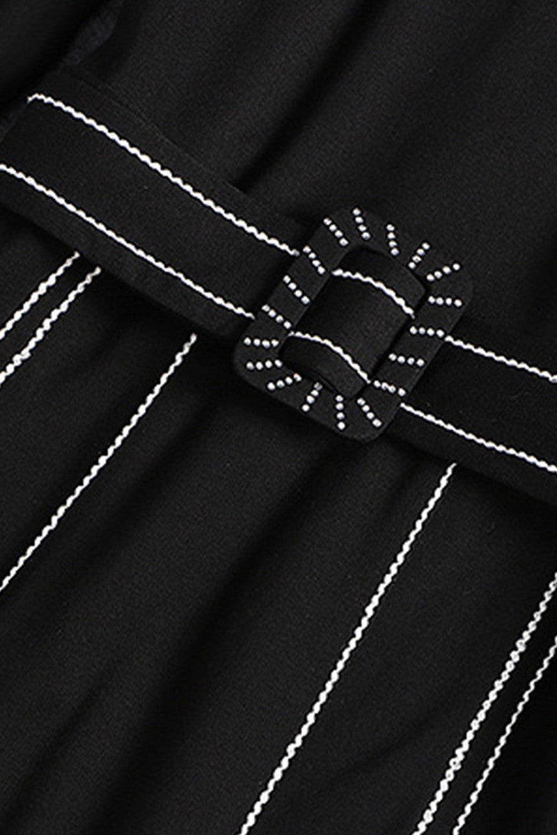 Polka Thick Stitched Ponte Dress