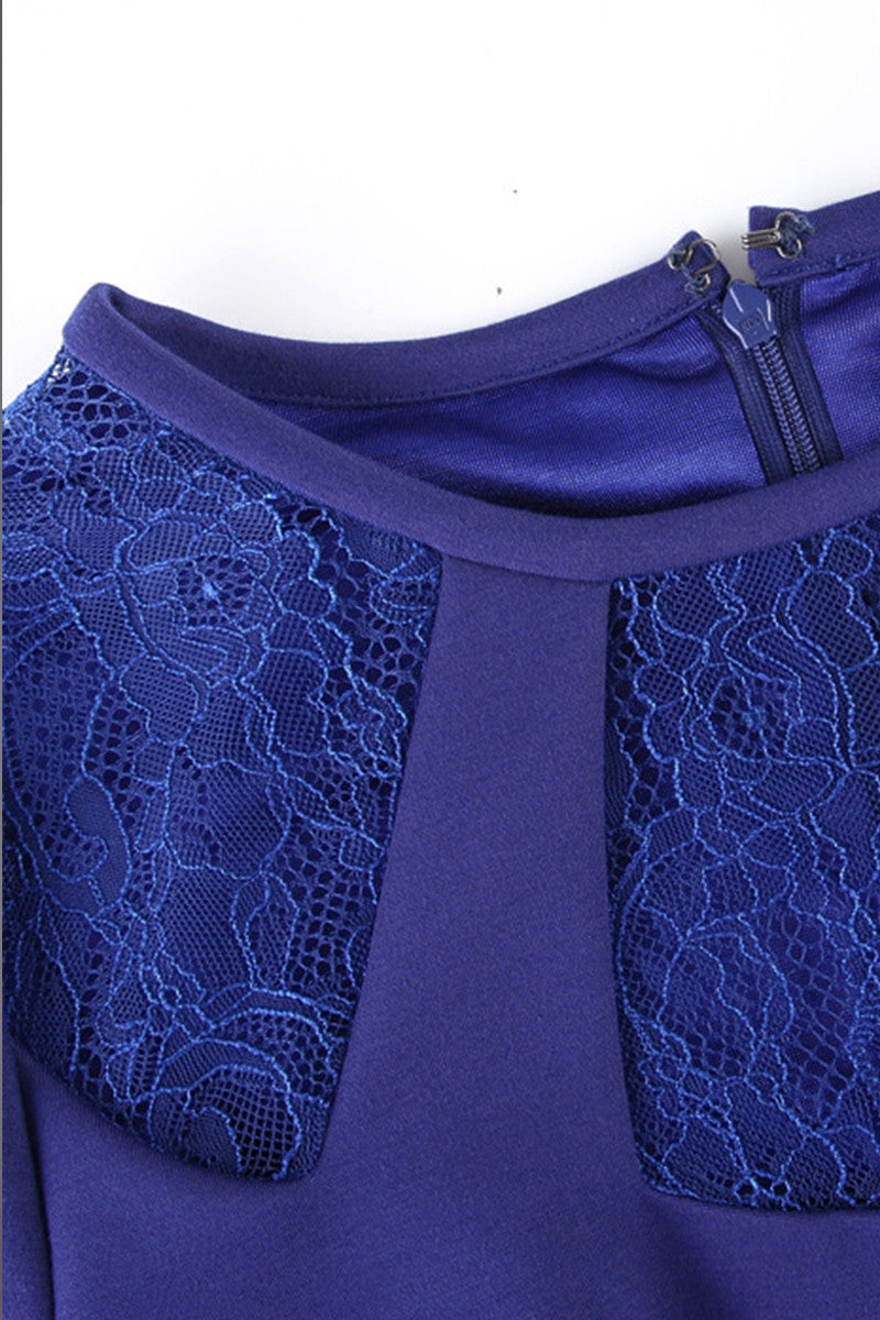 Sexy Lace Joint Bodycon Dress