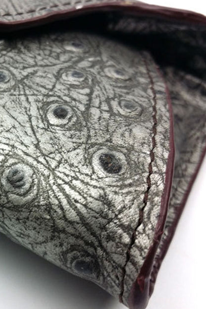 Faux Ostrich Wallet