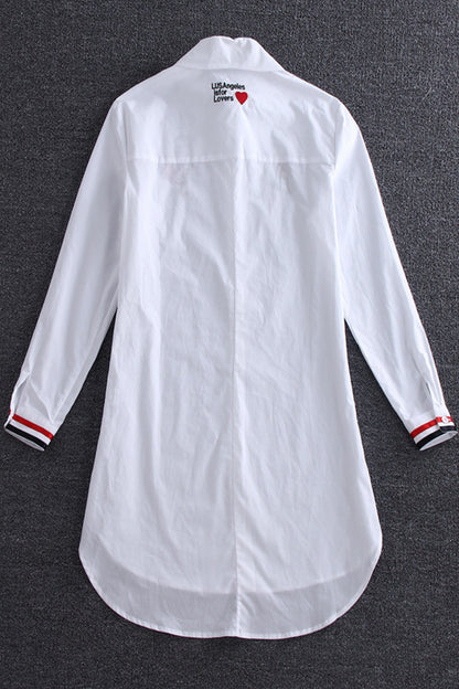 Cuty Embroidered Long Shirts - NJOYDRESS - 2
