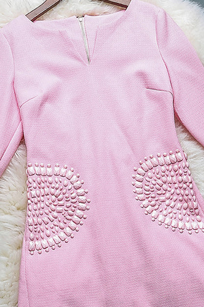 Acrylic Beaded Pocket Dress