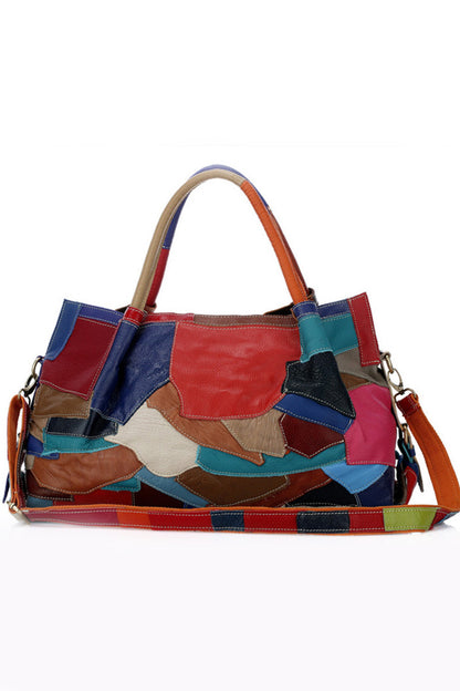 Genuine Leather Multi Quilted Knot Dumpling Hobo Bag