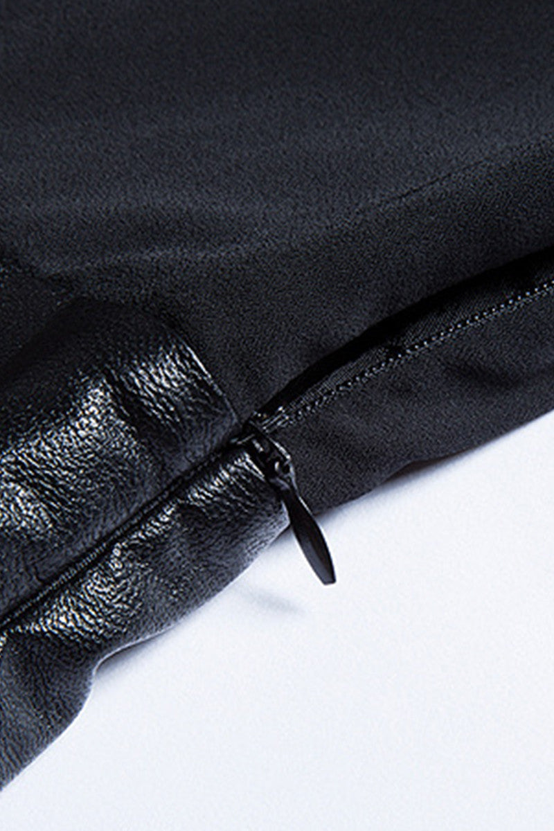 Button Down Shirt Joint  With Big Bottom Pleated Dress