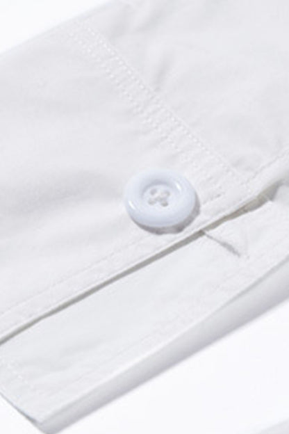 Round Collar Unique  Faux Two-piece Top