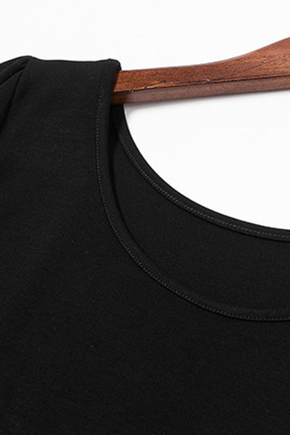 Casual Ponte Dress With Satin Waistline