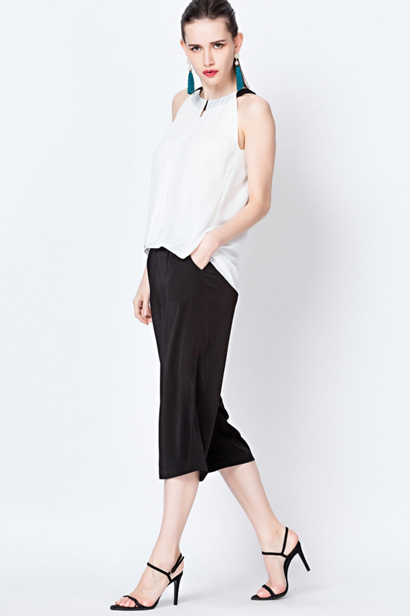 [30% OFF TILL 8 APR] Casual Round Neck Chiffon Loose Top
