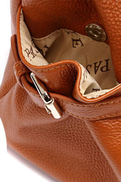 Lichee Genuine Leather Satchel Briefcase Shoulder Handbag