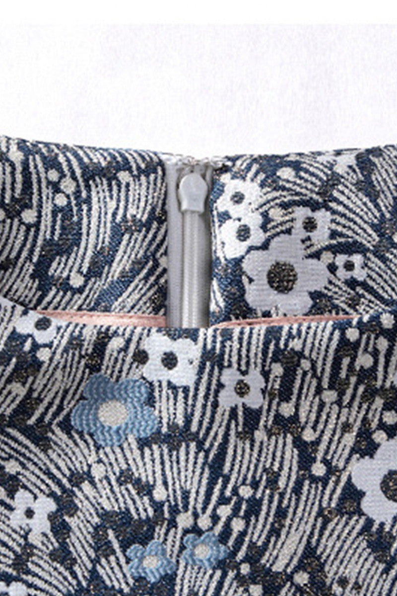 Multi Pattern Ruffle Bottom Dress