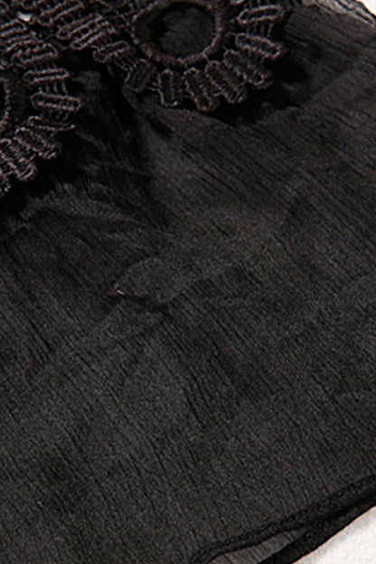 Stripe Lace Shift Midi Dress