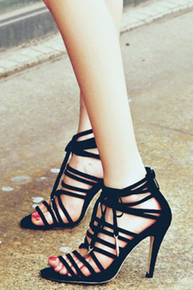 Open Toe Stiletto Pumps