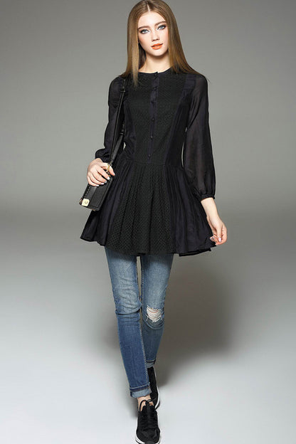 Cotton Peplum Top - NJOYDRESS - 4