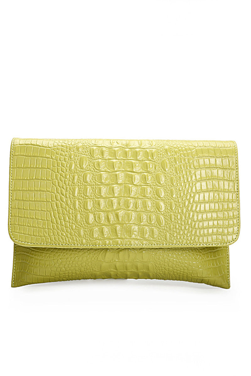 Classical Solid Patent Leather Clutch