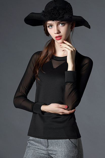 Casual Knit Raglan Top