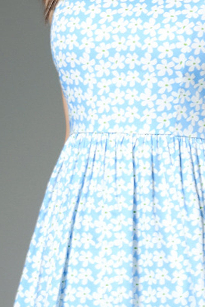 [30% OFF TILL 8 APR] Little Daisy Print Short Fit-and-Flare Casual Dress