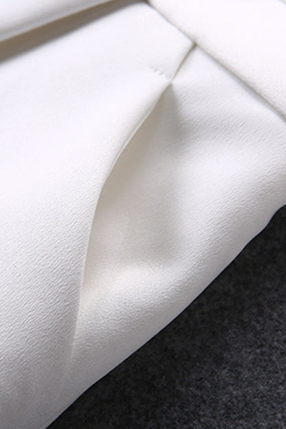 Irregularity Boat Neck Elegant OL Midi Dress