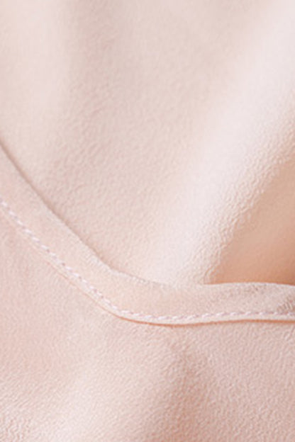 Cross V Neck Shirring Waist Dress