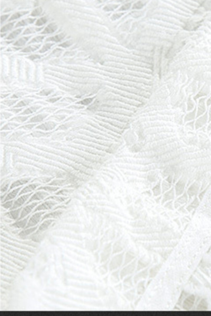 Spring Radiance Mix Lace 1/2 Flared Sleeve Top