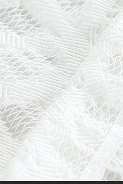 Spring Radiance Mix Lace 1/2 Flared Sleeve Top