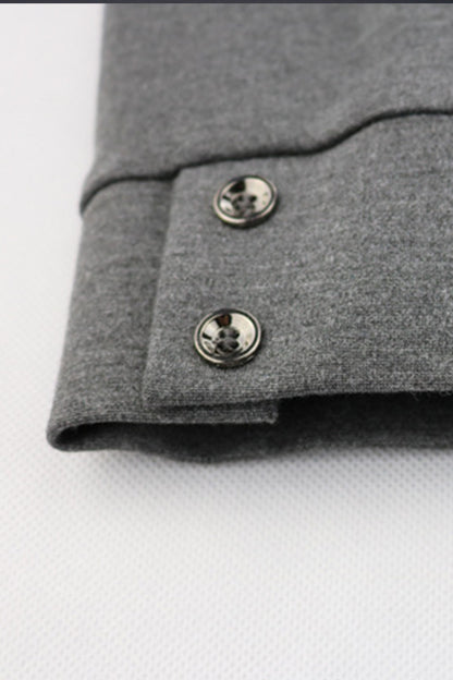 Henry Neck Solid Knit Dress