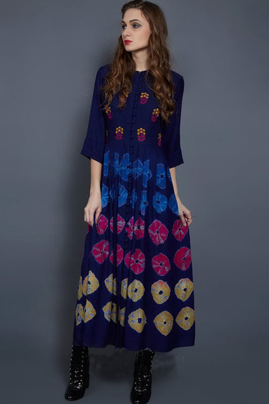 Casual Printed Short Sleeve Bohemian MaxiDress