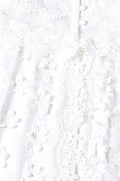 Grace V Neck Half Sleeve Stitchwork Dress
