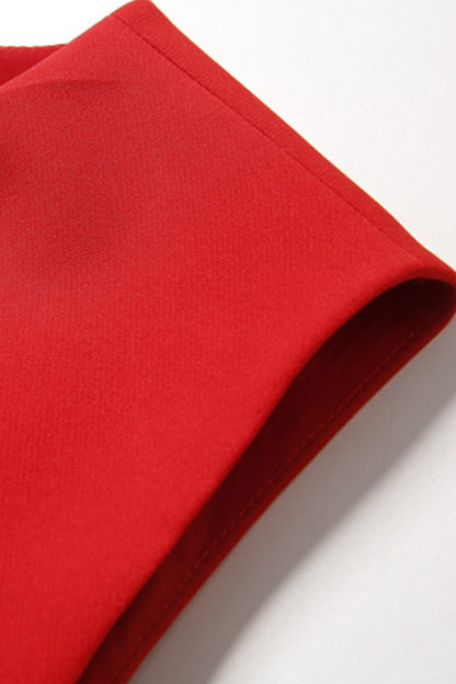 FASHION ROUND NECK SLEEVELESS SLIM IRREGULARITY HEM DRESS