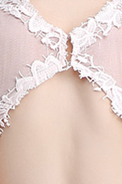 Floral Patch Bust High Size Slit Dress