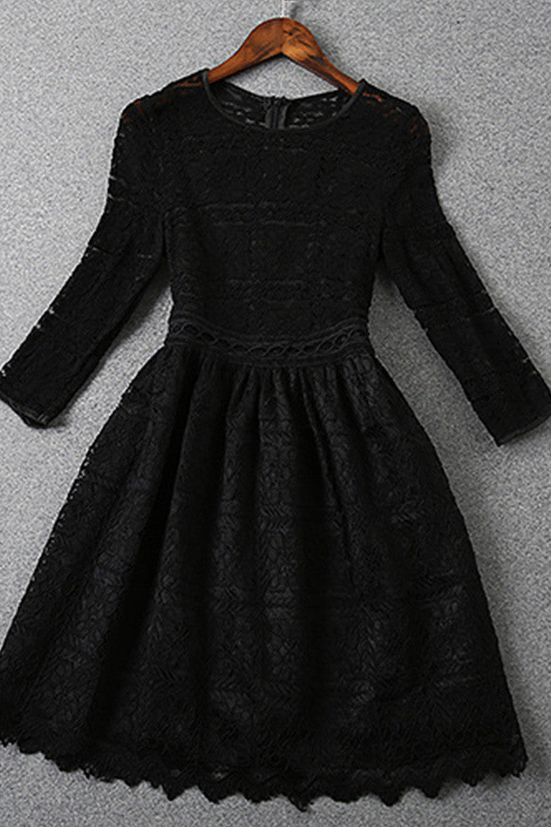 Multi Pattern Full Lace Dress