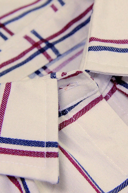 [30% OFF TILL 8 APR] Long Sleeve Plaid Casual Blouse