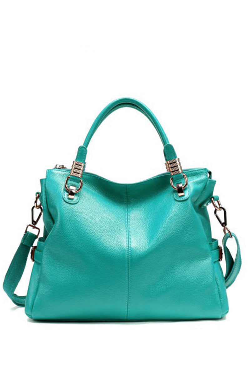 Lichee Genuine Leather Satchel Briefcase Shoulder Handbag