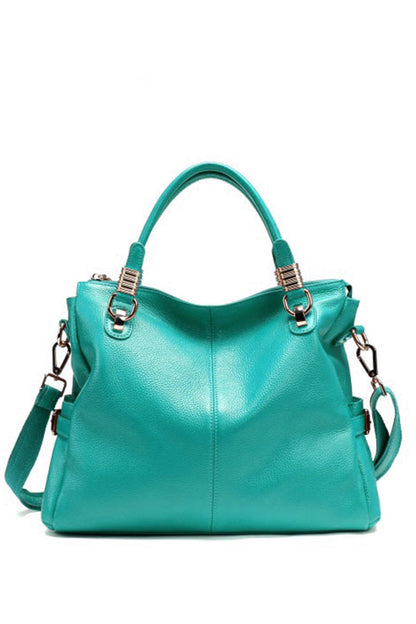 Lichee Genuine Leather Satchel Briefcase Shoulder Handbag