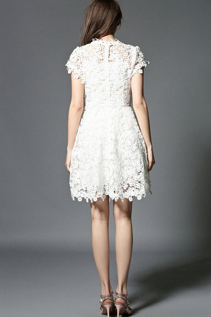 Full Lace With Beaded Little Fit-and-Flare Dress