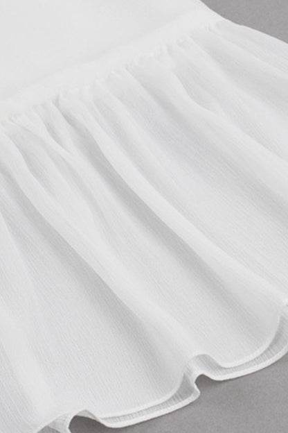 [30% OFF TILL 8 APR] Strapless Backless Chiffon Loose Cocktail Shift Dress