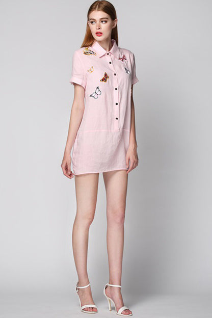 Butterfly Rosette Casual Tops