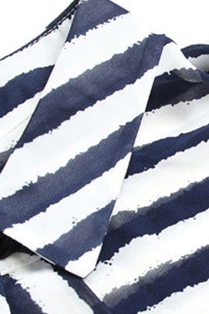 [30% OFF TILL 7 APR] Casual Stripe Irregularity Loose Mini Dress