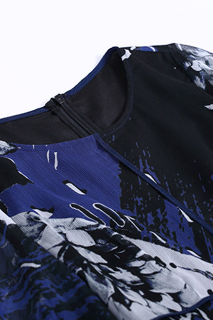 WOMEN'S CASUAL WEAR TO WORK PRINT AND FLORAL SHORT DRESS