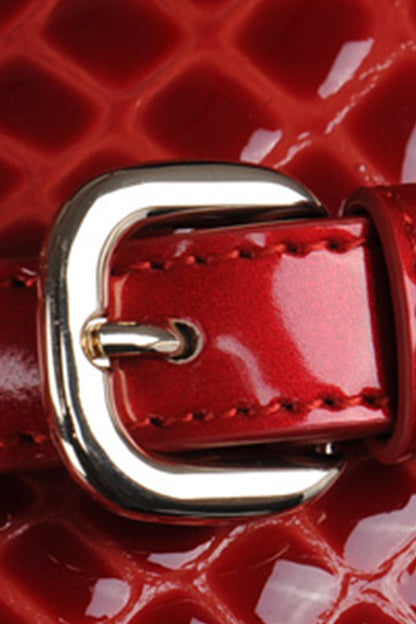 Classical Patent Leather Satchel Briefcase Shoulder Handbag
