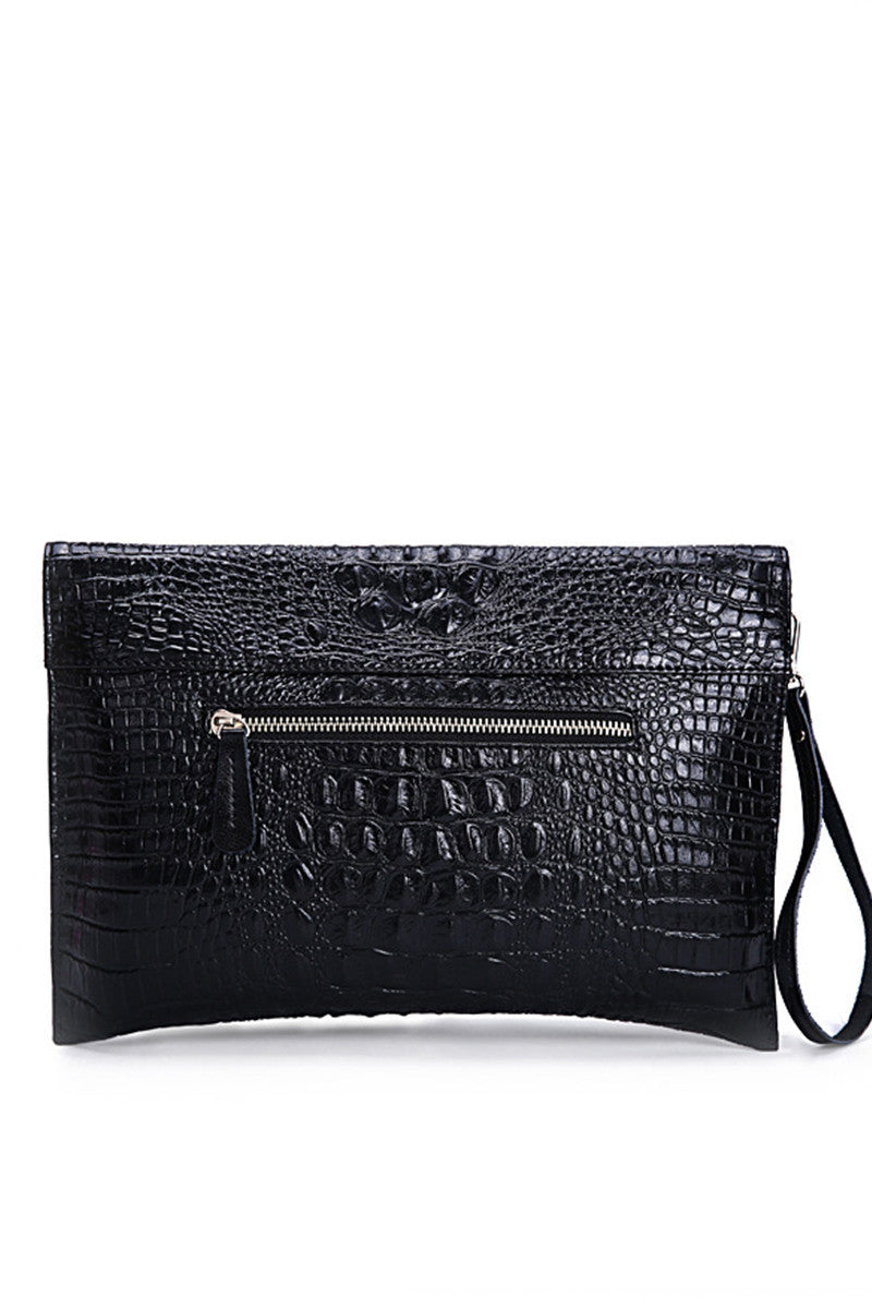 Classical Solid Patent Leather Clutch