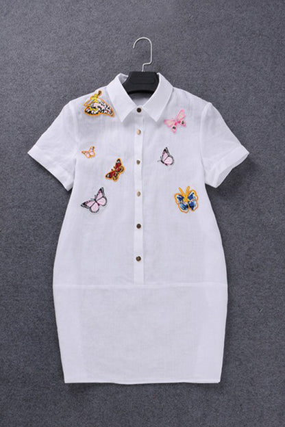 Butterfly Rosette Casual Tops