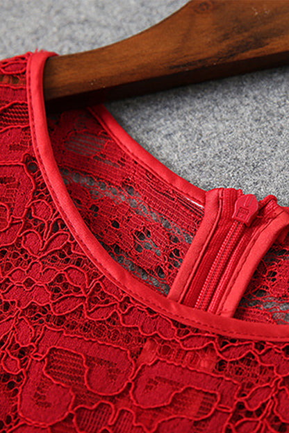 Multi Pattern Full Lace Dress